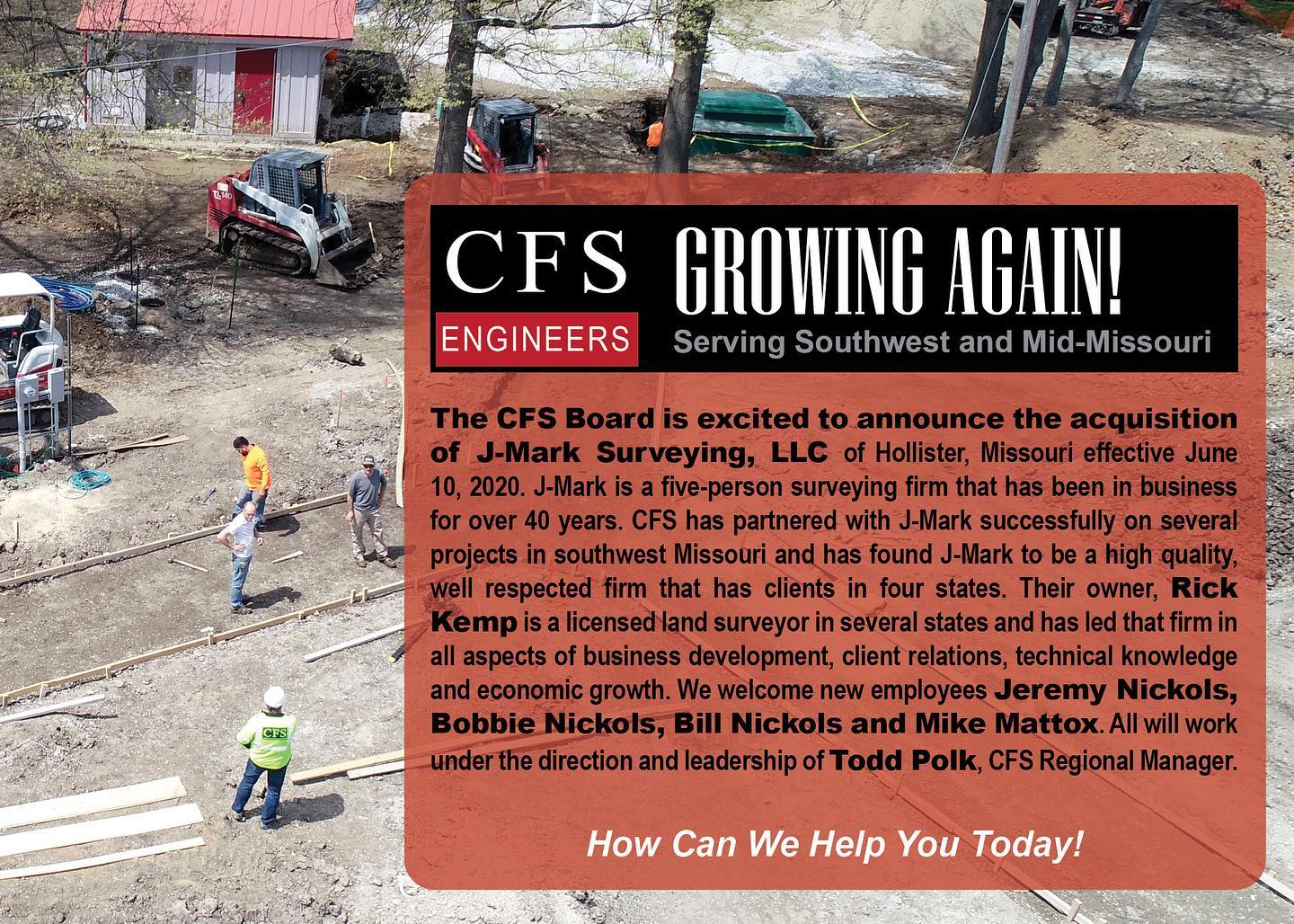 Well it’s been a year! – CFS Engineers